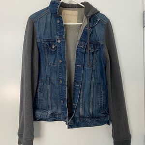 Denim hoodie jacket